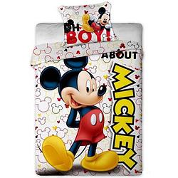 Foto van Disney mickey mouse about - dekbedovertrek - eenpersoons - 140 x 200 cm - multi