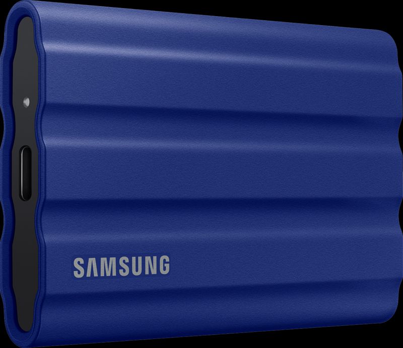 Foto van Samsung t7 shield 2tb externe ssd blauw