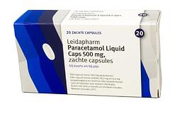 Foto van Leidapharm paracetamol 500 mg liquid caps