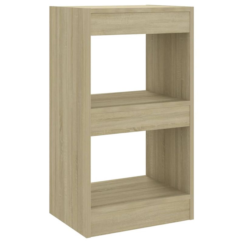 Foto van The living store boekenkast sonoma eiken 40x30x72 cm - bewerkt hout