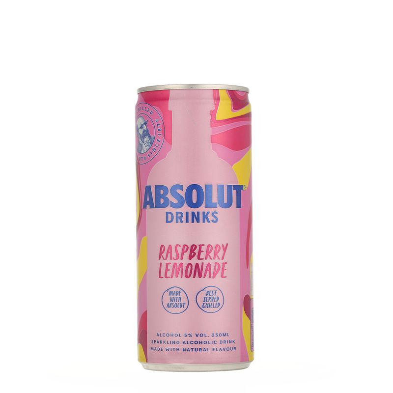 Foto van Absolut vodka mix rtd raspberry lemon 250ml bij jumbo