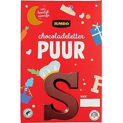 Foto van Jumbo chocoladeletter puur s 135g