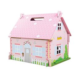 Foto van Bigjigs houten poppenhuis blossom cottage