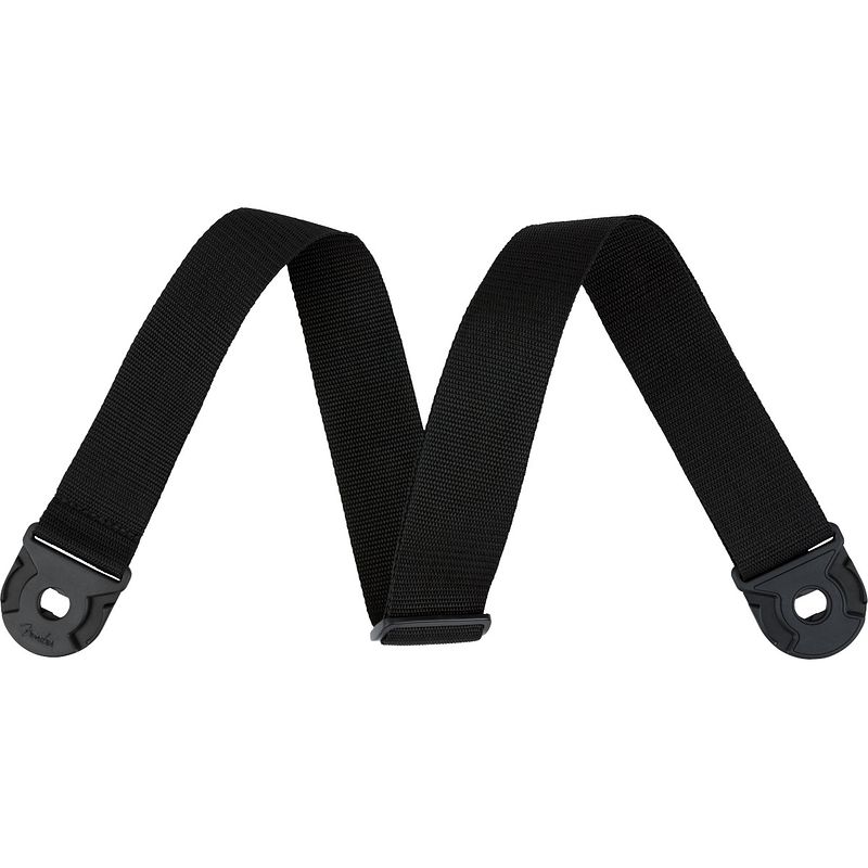 Foto van Fender quick grip locking end strap black polypro gitaarband