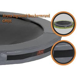 Foto van Avyna trampoline beschermrand - universeel - hd - inground - 305 cm (10) - grijs