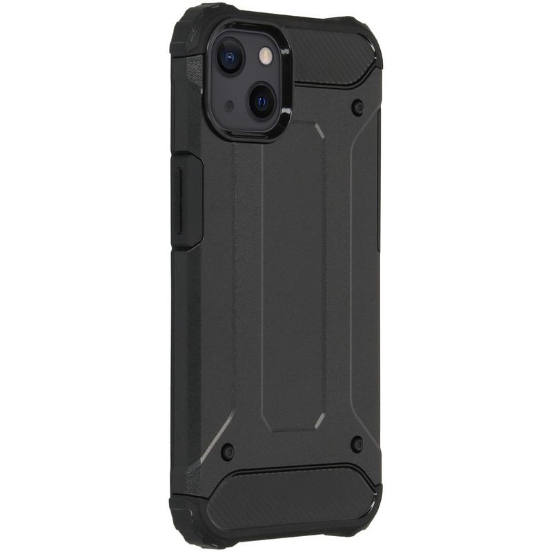 Foto van Accezz rugged xtreme voor apple iphone 13 telefoonhoesje zwart