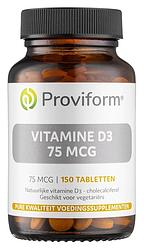 Foto van Proviform vitamine d3 75mcg tabletten