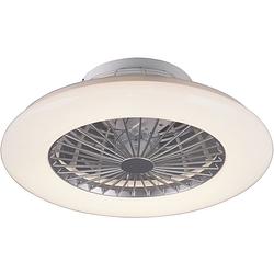 Foto van Led plafondlamp met ventilator - plafondventilator - trion romina - 30w - aanpasbare kleur - afstandsbediening - dimbaar