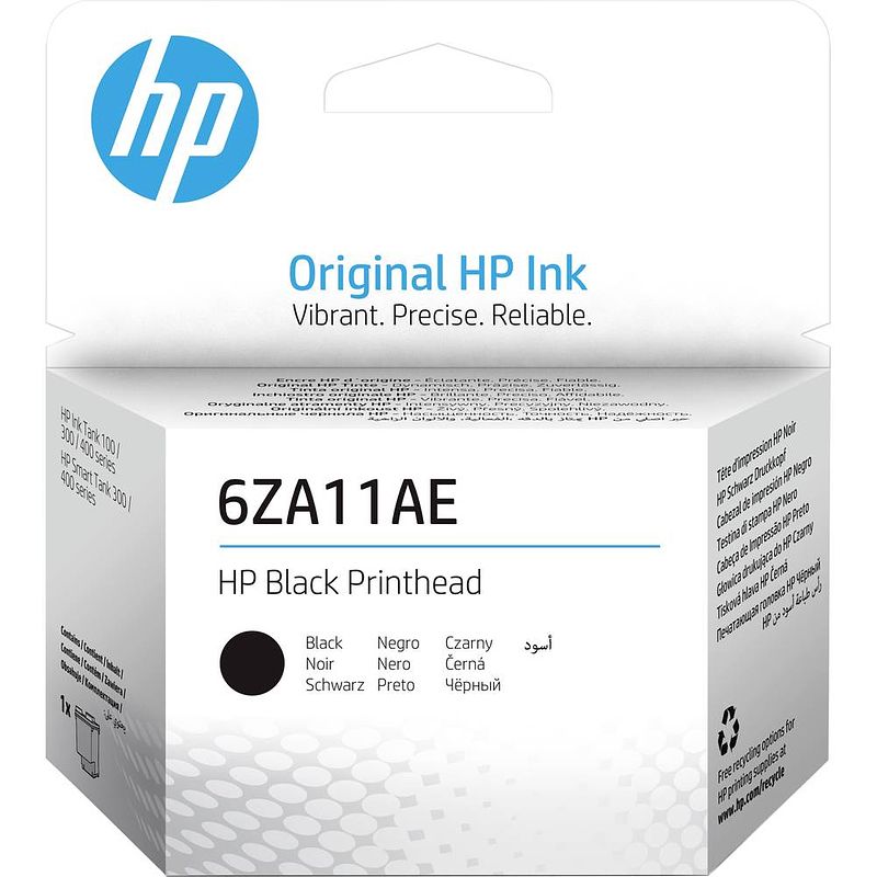 Foto van Hp printkop origineel single zwart 6za11ae