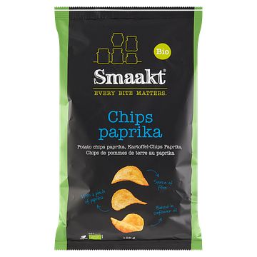 Foto van Smaakt bio chips paprika 125g bij jumbo