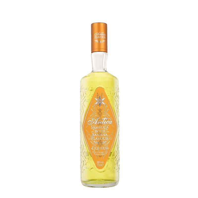 Foto van Antica sambuca banana 70cl gedistilleerd