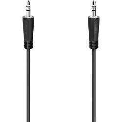 Foto van Hama 00205262 jackplug audio aansluitkabel [1x jackplug male 3,5 mm - 1x jackplug male 3,5 mm] 1.5 m zwart