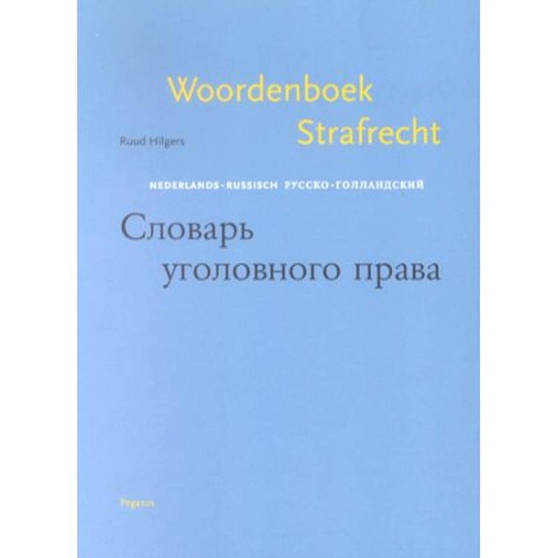 Foto van Woordenboek strafrecht