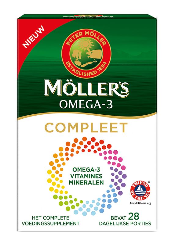Foto van Mollers omega-3 compleet duo tabletten en capsules