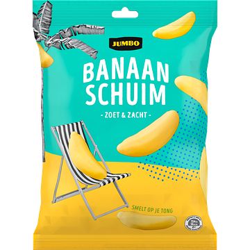 Foto van Jumbo banaan schuim zoet & zacht 250g