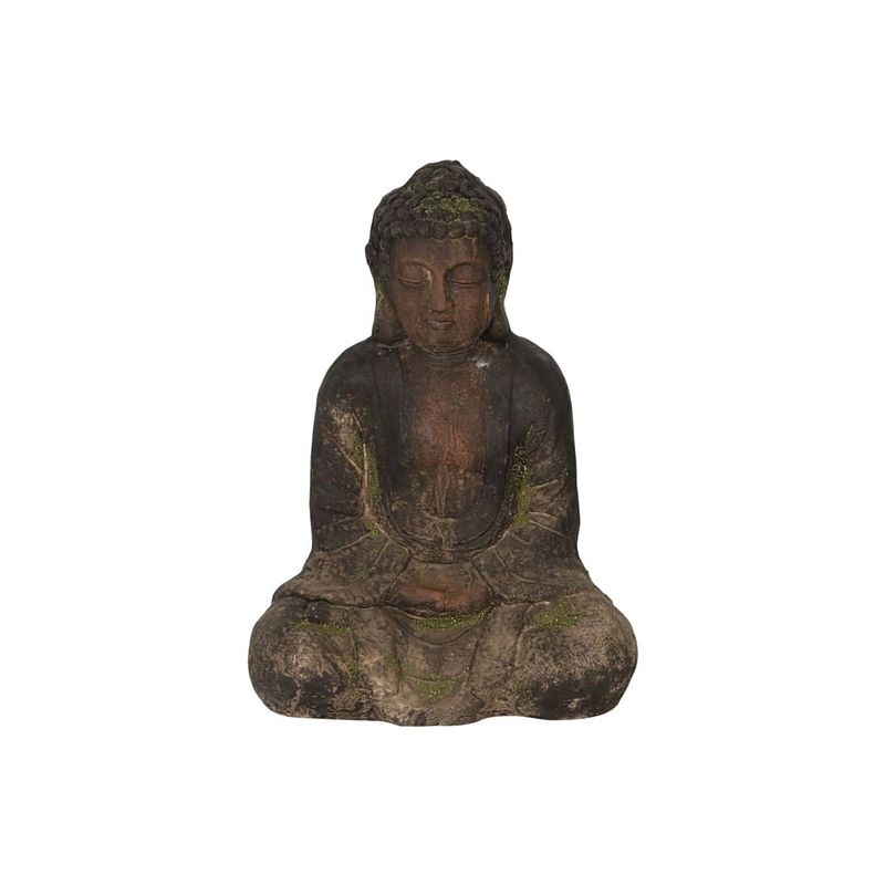 Foto van Dknc - zittende boeddha magnesium - 27x18.5x36.5 cm - multi