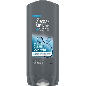 Foto van Dove men+care 3in1 douchegel clean comfort 400ml bij jumbo