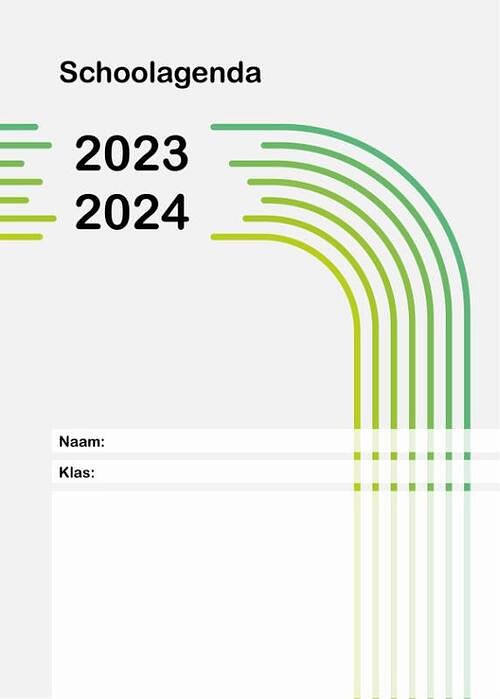 Foto van Schoolagenda a4 (2023-2024) - paperback (9789464205152)