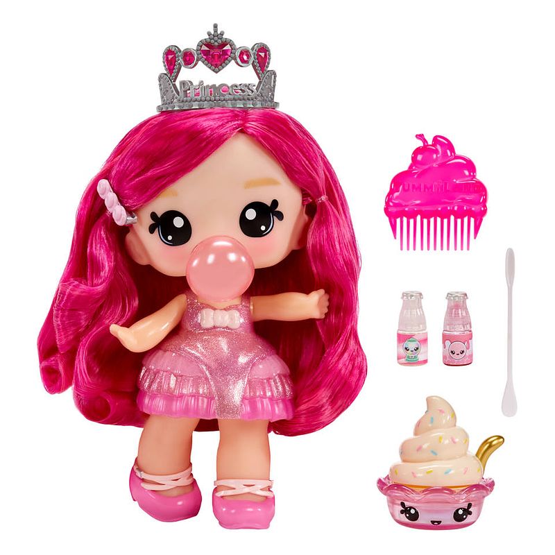 Foto van Yummiland grote pop bianca bubble gum + lipglossdiertje