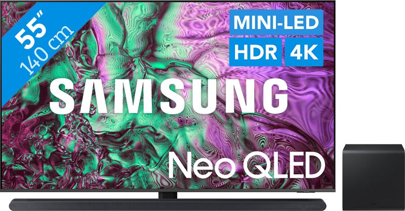 Foto van Samsung neo qled 4k 55qn86d (2024) + soundbar