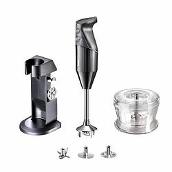 Foto van Bamix deluxe staafmixer zwart - 200w - met accessoires