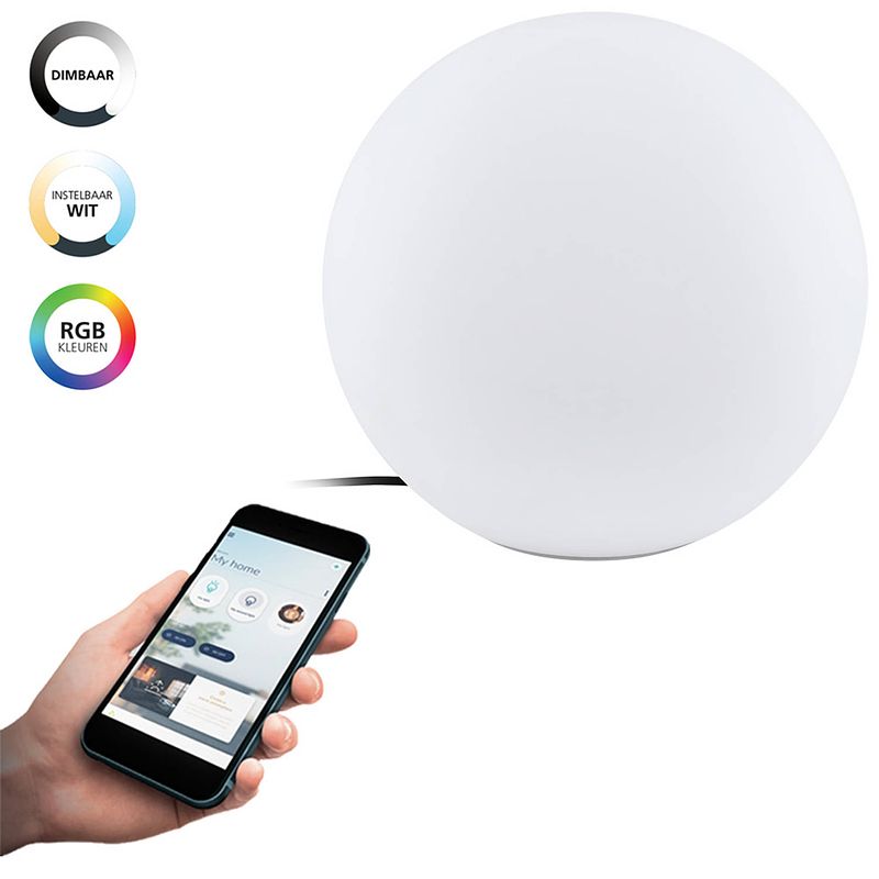 Foto van Eglo connect.z monterolo-z smart vloerlamp buiten- e27 - ø 39 cm