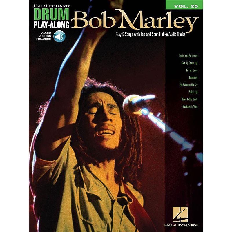 Foto van Hal leonard drum play-along vol. 25 bob marley