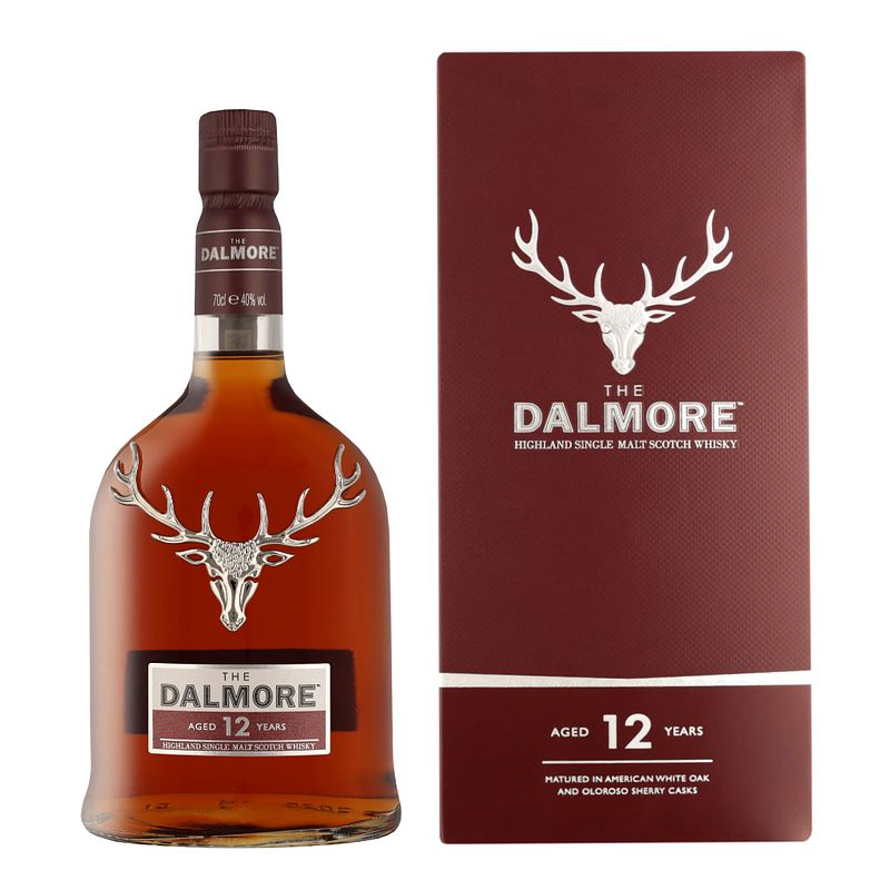 Foto van The dalmore 12 years 70cl whisky + giftbox
