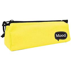 Foto van Mood etui chrome fluo junior 21 x 7 x 7 cm canvas geel/zwart