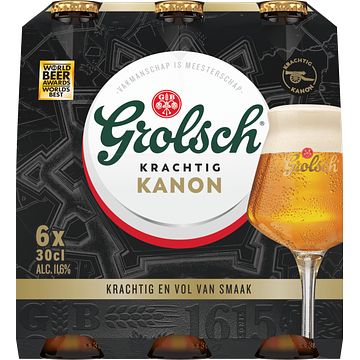 Foto van 2e halve prijs | grolsch krachtig kanon flessen 6 x 300ml aanbieding bij jumbo