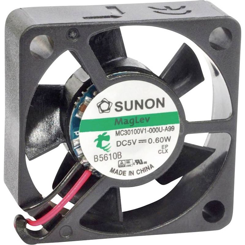 Foto van Sunon mf30100v21000ua99 axiaalventilator 5 v/dc 7.98 m³/h (l x b x h) 30 x 30 x 10 mm