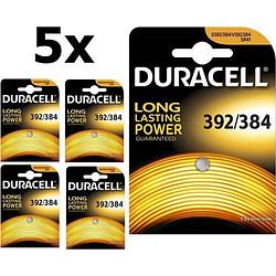 Foto van 5 stuks - duracell 392-384/g3/sr41w 1.5v 41mah knoopcel batterij
