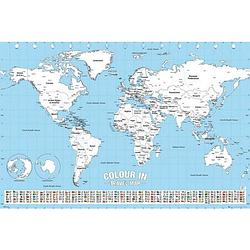 Foto van Gbeye world map colour in poster 91,5x61cm