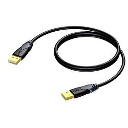 Foto van Procab cld600 classic 2.0 usb a male - usb a male kabel 1.5m