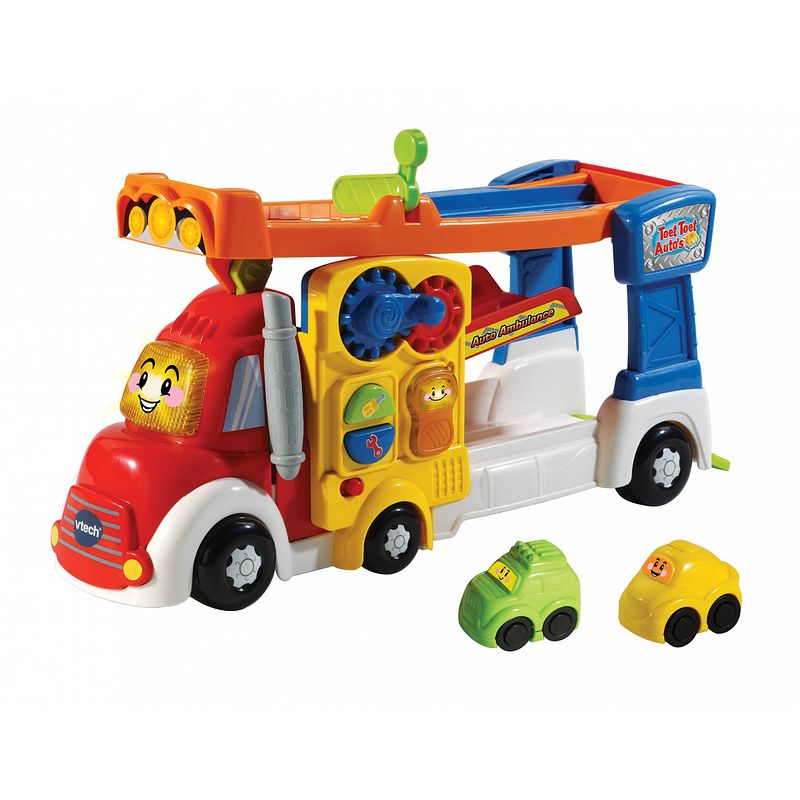 Foto van Vtech toet toet auto: auto ambulance 35 cm multicolor