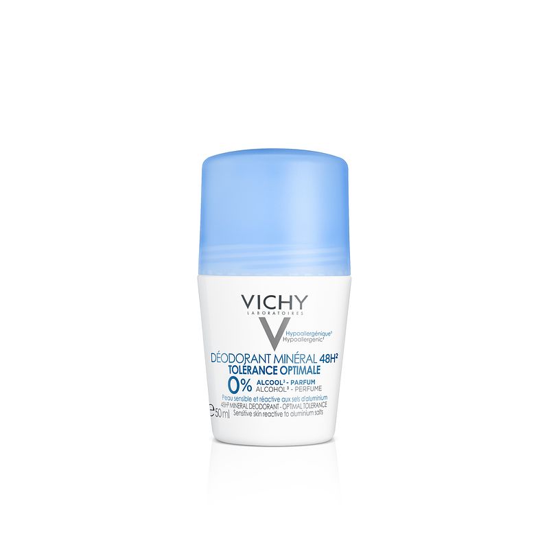 Foto van Vichy deodorant mineraal roller 48u voor een gevoelige huid