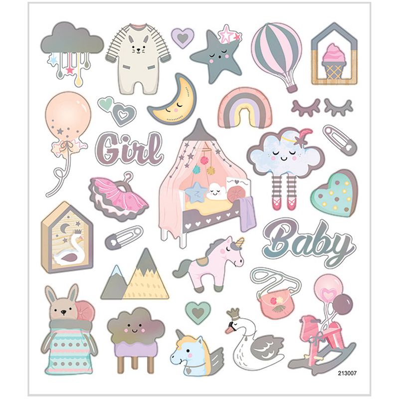 Foto van Packlinq stickers. baby girl. 15x16.5 cm. 1 vel