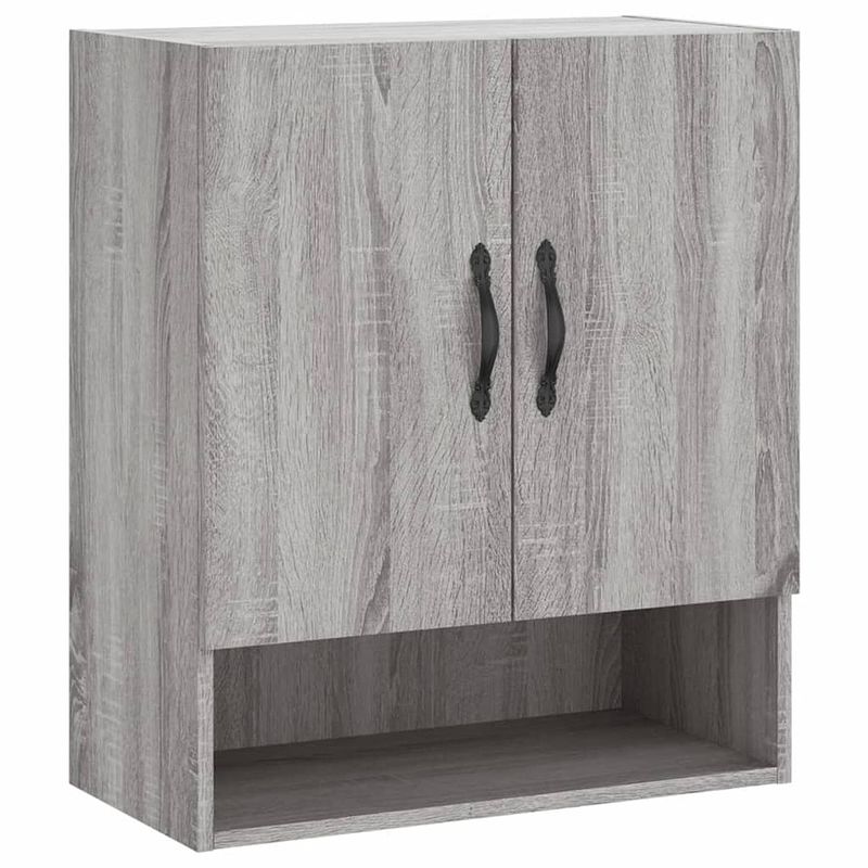 Foto van The living store wandkast - - afmetingen- 60 x 31 x 70 cm - kleur- grijs sonoma eiken