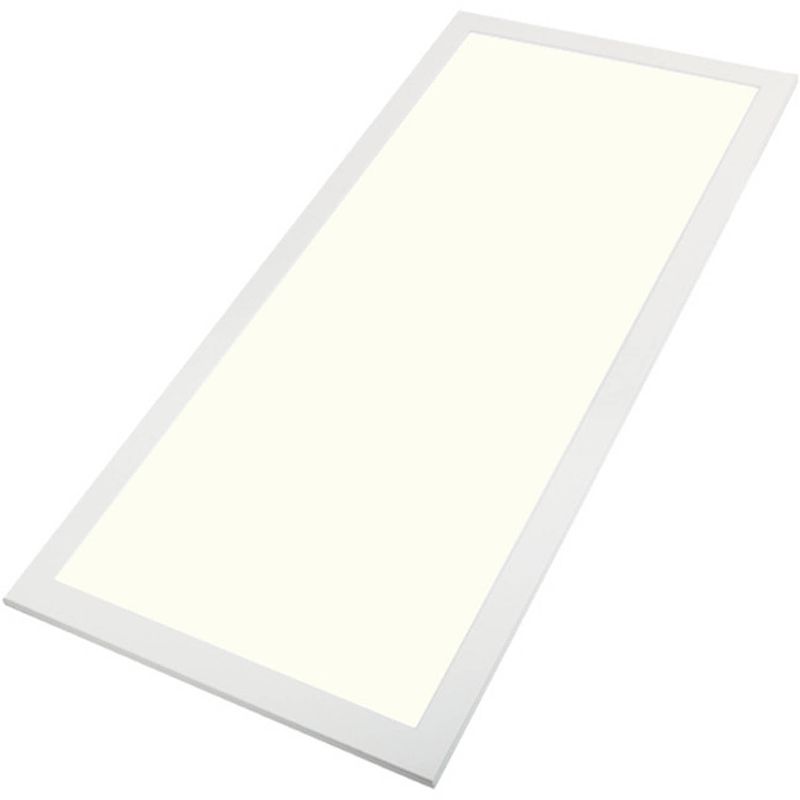 Foto van Led paneel - aigi - 60x120 natuurlijk wit 4000k - 60w inbouw rechthoek - mat wit - flikkervrij