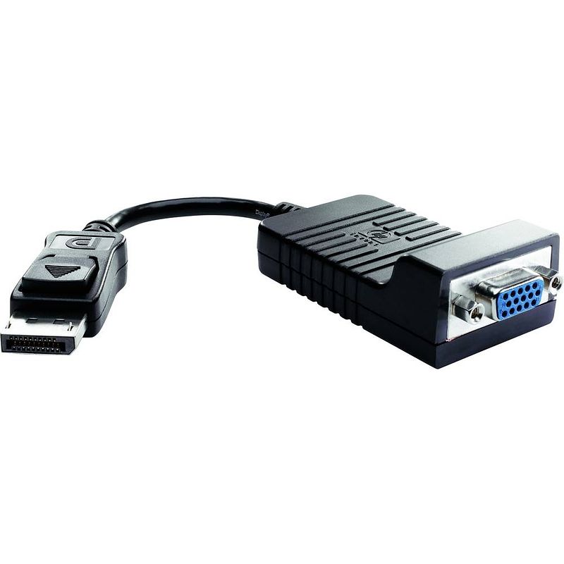 Foto van Hp as615aa adapter [1x displayport stekker - 1x vga-bus] zwart