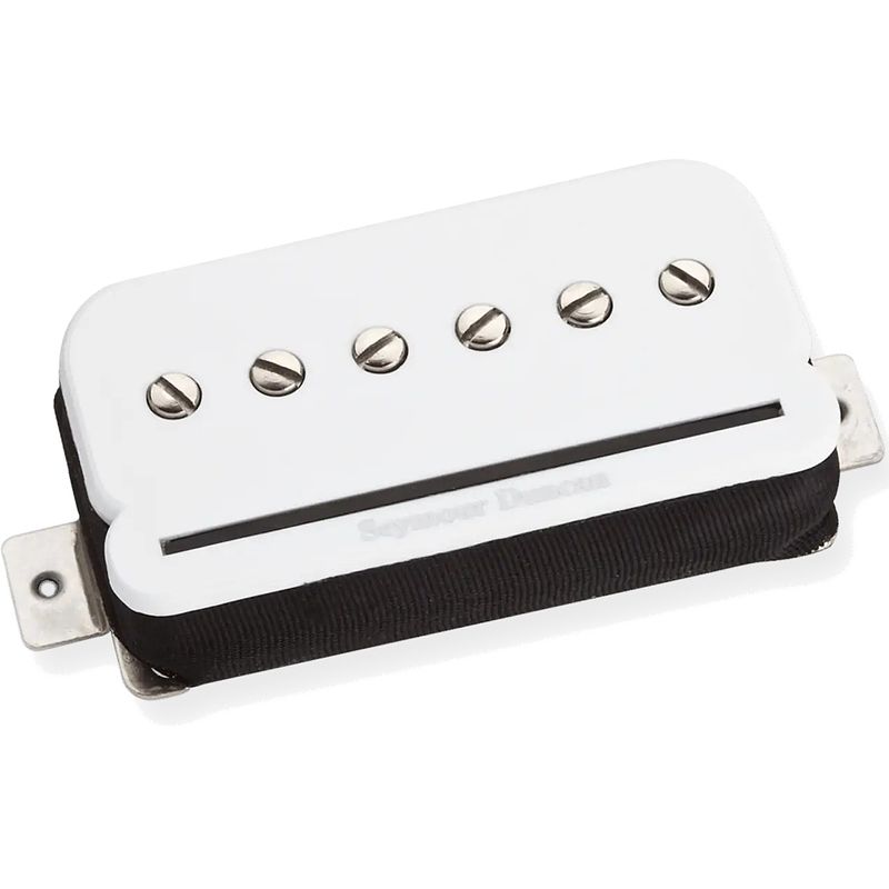 Foto van Seymour duncan shpr-1b p-rail humbucker bridge white gitaarelement