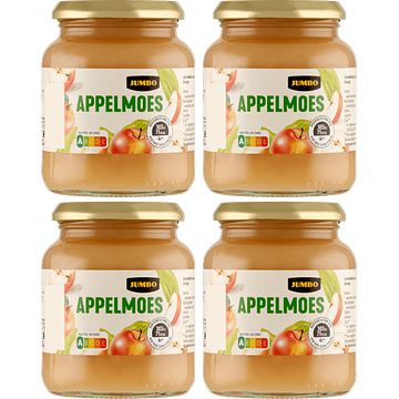 Foto van Jumbo appelmoes extra kwaliteit 4 x 355g