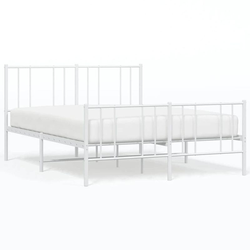 Foto van The living store klassiek bedframe - robuuste metalen constructie - metalen latten - extra opbergruimte - comfortabele