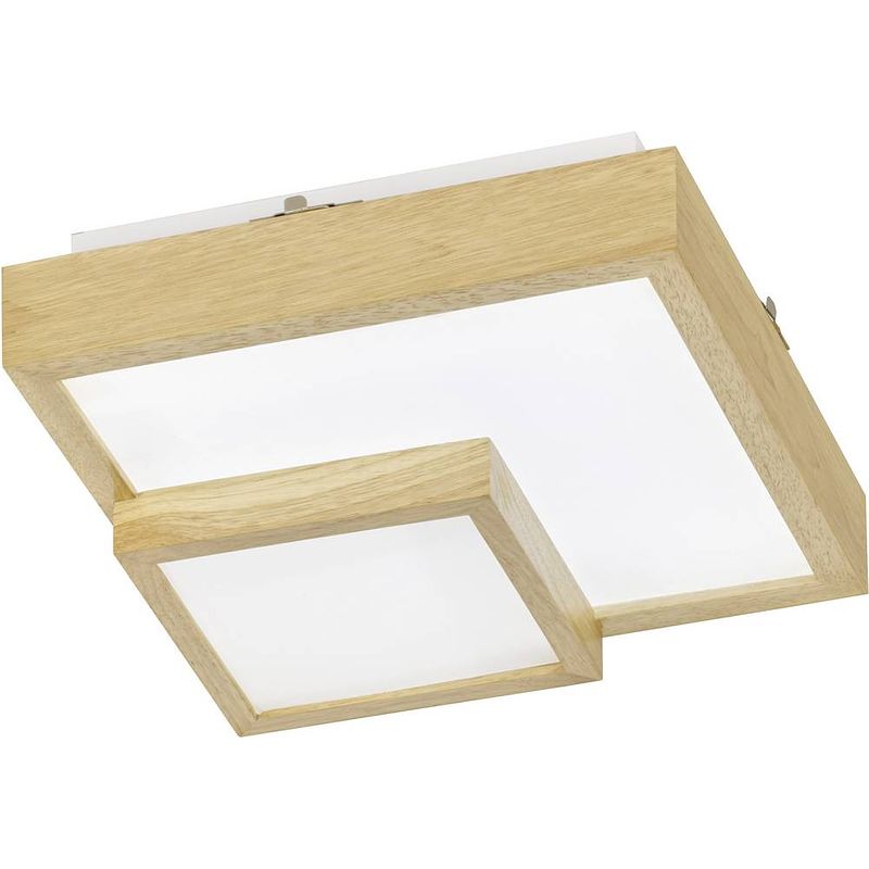 Foto van Wofi 9042.01.51.8000 hudson led-plafondlamp 24 w hout