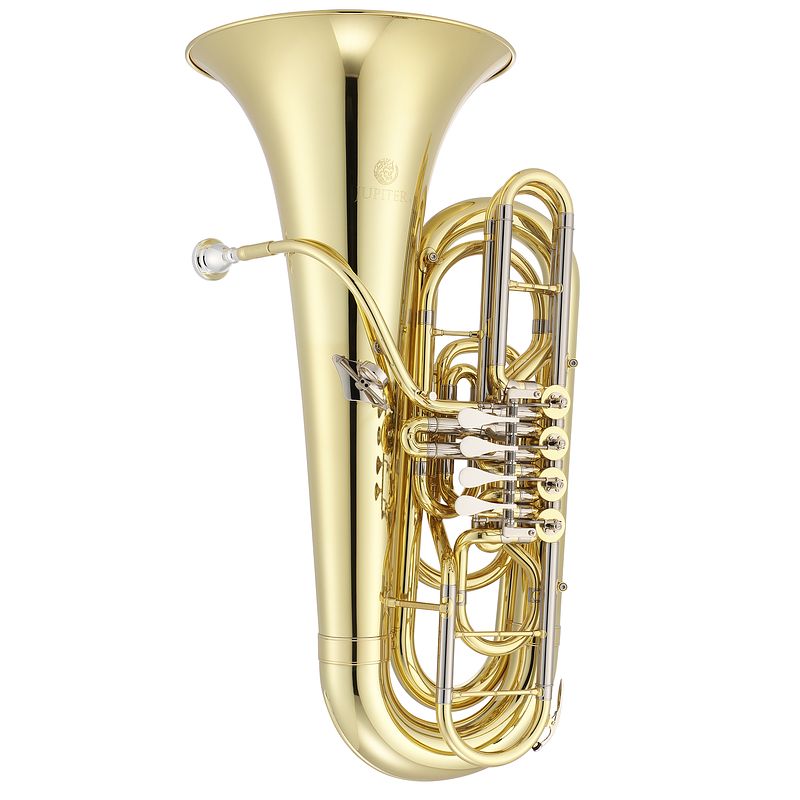 Foto van Jupiter jtu1150 c tuba (3/4 formaat, 4 draaiventielen, gelakt)