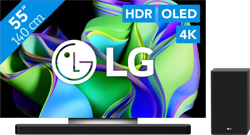 Foto van Lg oled55c34la (2023) + soundbar