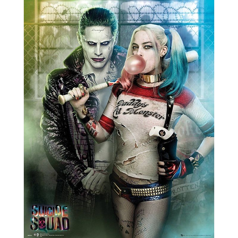 Foto van Gbeye suicide squad joker and harley quinn poster 40x50cm