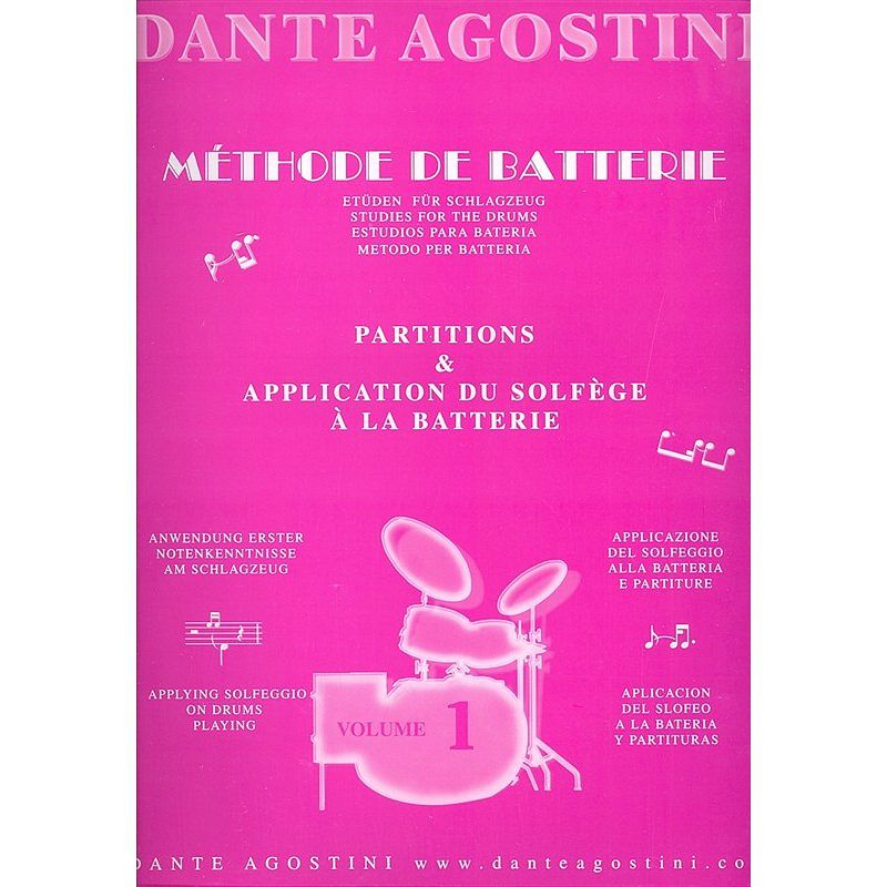 Foto van Musicsales - dante agostini - methode de batterie volume 1