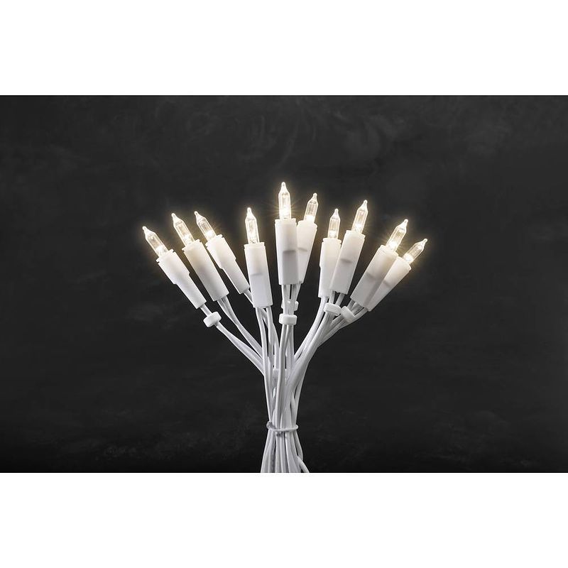 Foto van Konstsmide 6302-102 mini-lichtketting binnen energielabel: g (a - g) werkt op het lichtnet aantal lampen 35 led warmwit verlichte lengte: 5.1 m