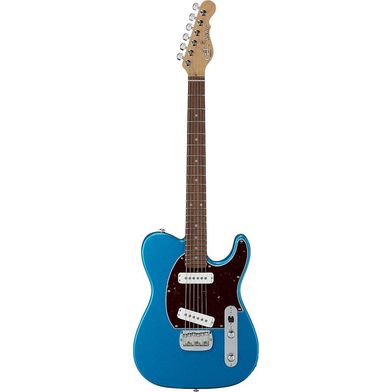 Foto van G&l fullerton deluxe asat special lake placid blue rw elektrische gitaar met deluxe gigbag